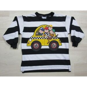 Vintage 90s Zoodles Long Sleeve Shirt Kids (4) Taxi Sports Hockey Embellished
